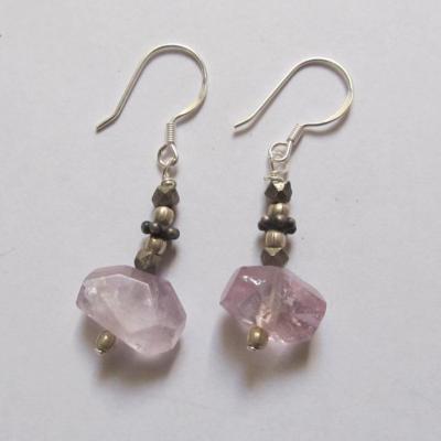 Boucles d'oreilles améthyste