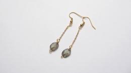 Boucles d'oreilles labradorite