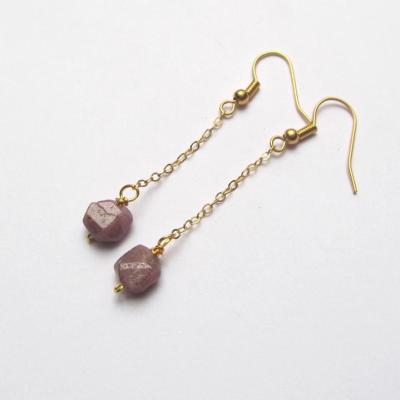 Boucles d'oreilles rubis
