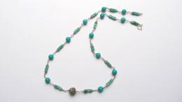 Collier turquoise, argent