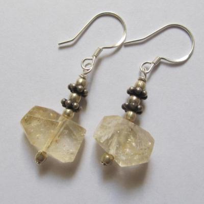 Boucles d'oreilles citrine