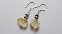 Boucles d'oreilles citrine