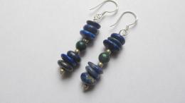 Boucles d'oreilles lapislazuli chrysocolle