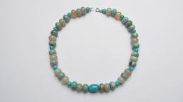 Collier agate turquoise