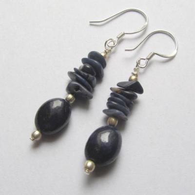Boucles d'oreilles saphir