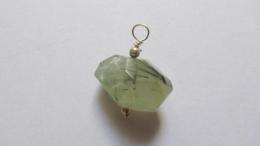 Pendentif quartz rutile vert