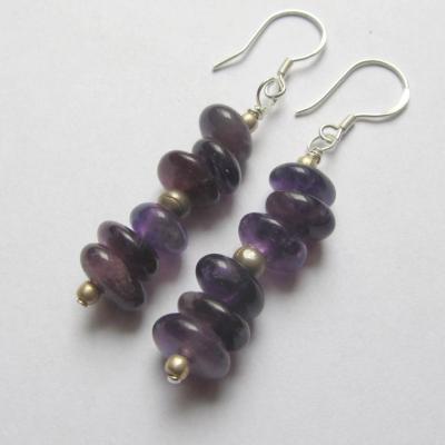Boucles d'oreilles améthyste