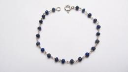 Bracelet Lapislazuli, Silber