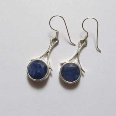 Boucles d'oreilles saphir