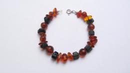 Bracelet ambre, tourmaline