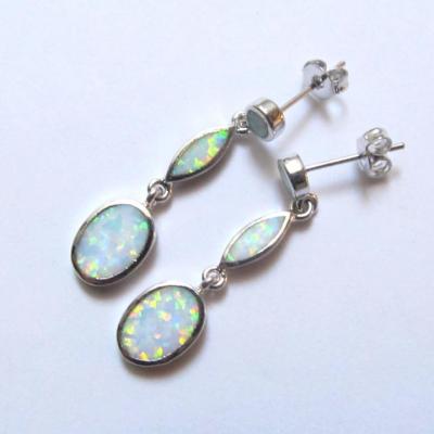 Boucles d'oreilles opale