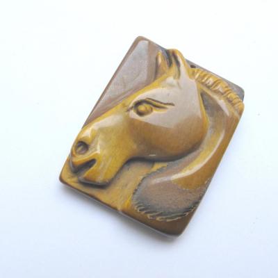 Pendentif cheval oeil de tigre
