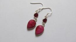 Boucles d'oreilles rubis