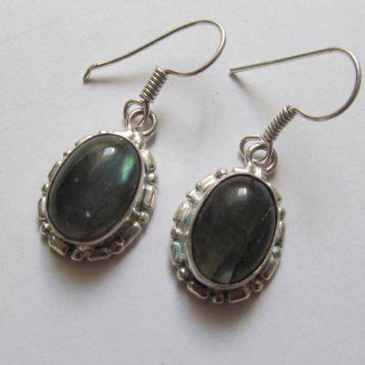 Boucles d'oreilles labradorite