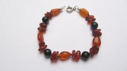 Bracelet ambre, gagate