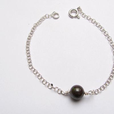 Bracelet Boulder Opal, Silber