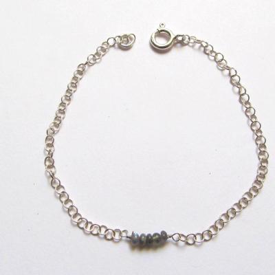 Bracelet Alexandrit Katzenauge, Silber