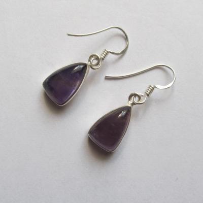 Boucles d'oreilles améthyste