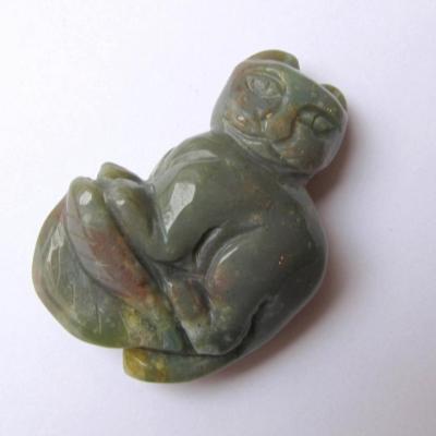Pendentif chat agate