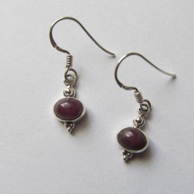 Boucles d'oreilles rubis