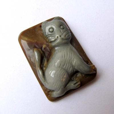 Pendentif chat jaspe succor creek