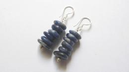 Boucles d'oreilles sodalite