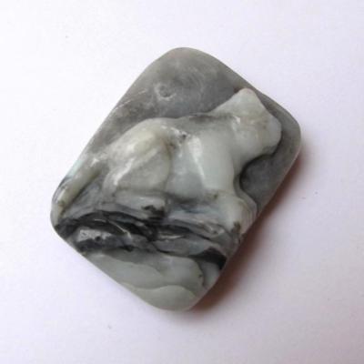 Pendentif chat amazonite