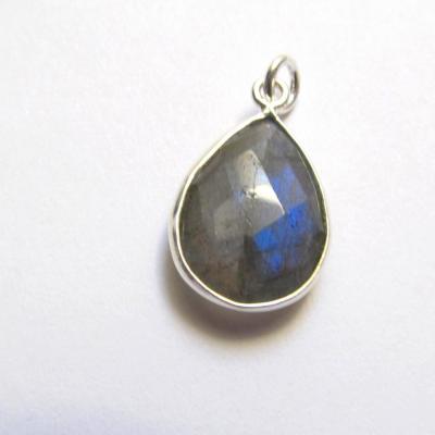 Pendentif labradorite, argent