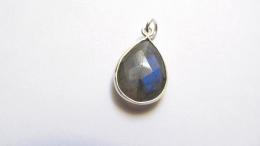 Pendentif labradorite, argent