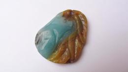 Pendentif chat amazonite