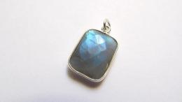 Pendentif labradorite, argent