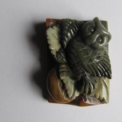 Pendentif chouette jaspe succor creek