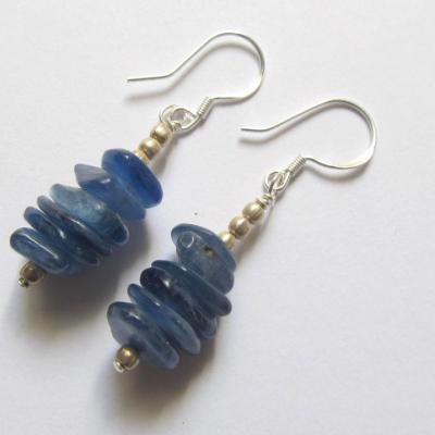 Boucles d'oreilles kyanite