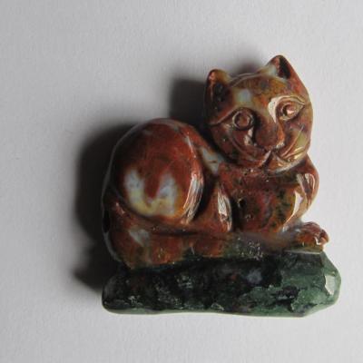 Pendentif chat agate