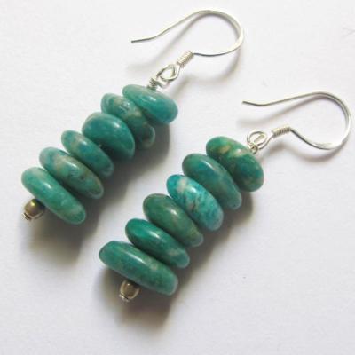 Boucles d'oreilles amazonite