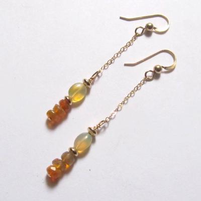 Boucles d'oreilles opale