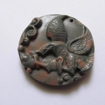 Pendentif aigle jaspe