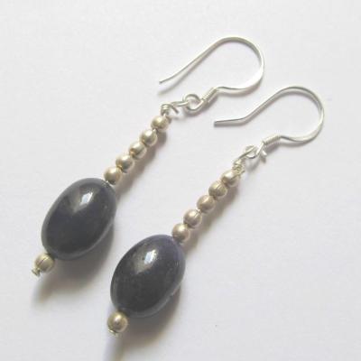 Boucles d'oreilles saphir