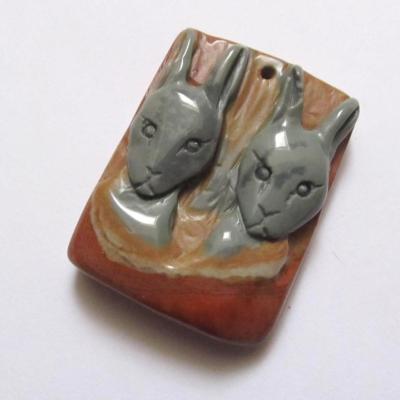 Anhänger Hase, Jaspis