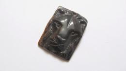 Pendentif lion, oeil de tigre