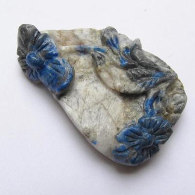 Pendentif fleur lapislazuli