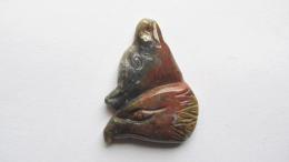 Pendentif loup aigle agate