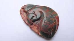 Pendentif oiseau agate