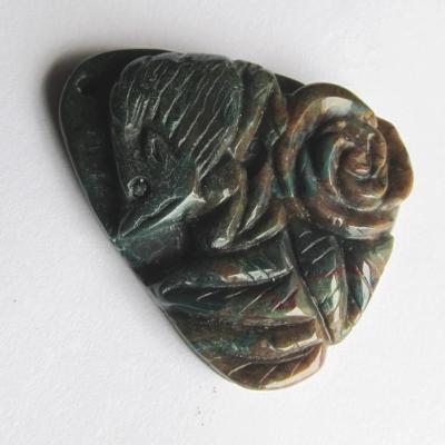 Pendentif hérisson agate