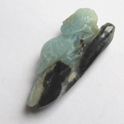 Pendentif chouette amazonite