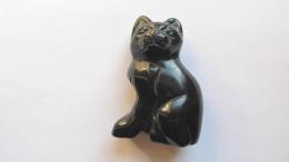 Figurine chat obsidienne