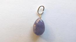 Pendentif tanzanite facetté