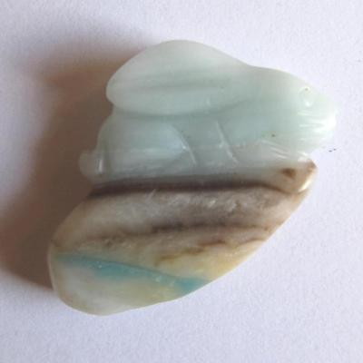 Pendentif lapin amazonite