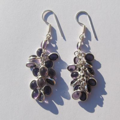 Boucles d'oreilles améthyste