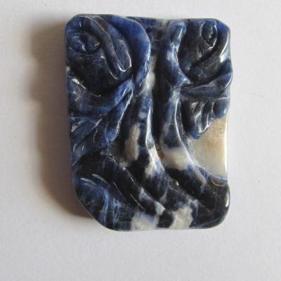 Pendentif fleur sodalite